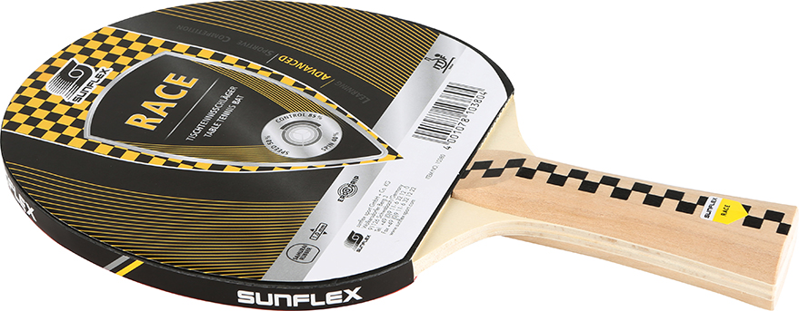 SUNFLEX SAMURAI-Concave Training Table Tennis Bat with Comfort Handle 10321 