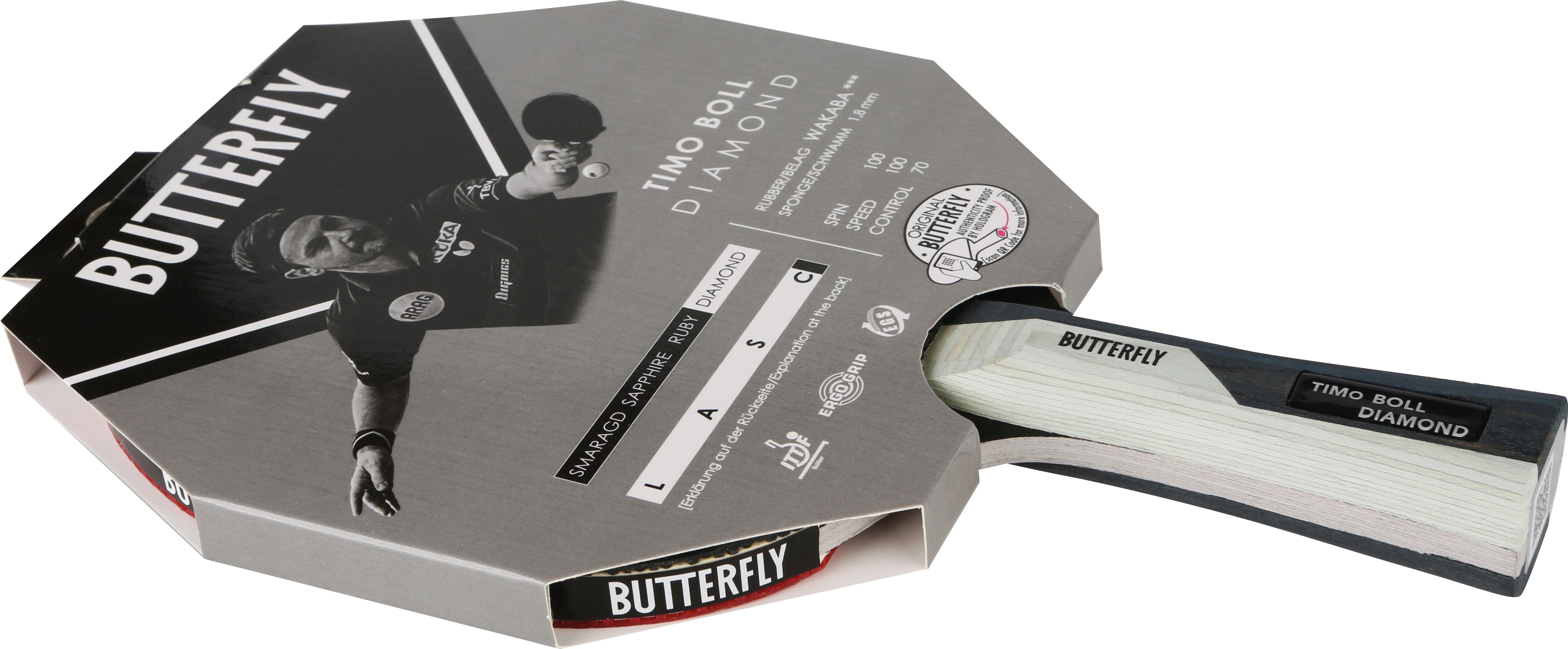 Pala de Ping Pong Butterfly Timo Boll Black