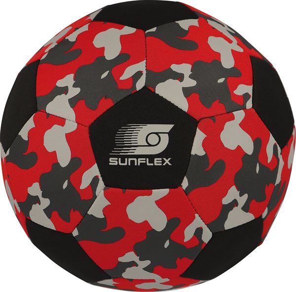 sunflex NEOPRENE SOCCER BALL SIZE 5 CAMO RED